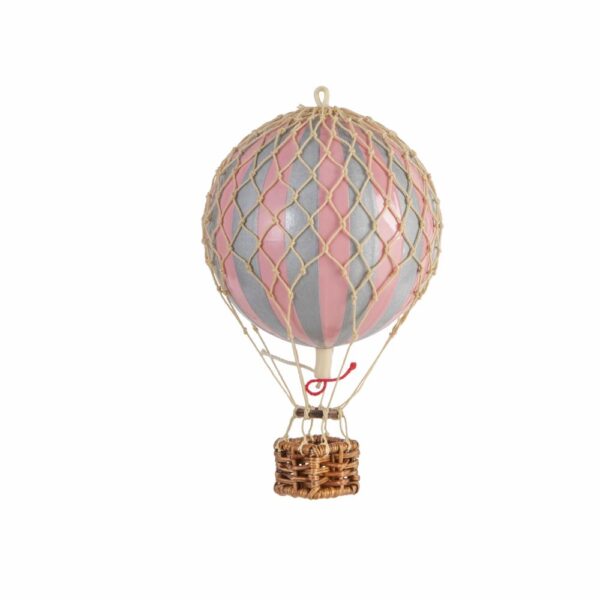 Festive Hot Air Balloons-Floating in the Skies-Silver pink AUthentic Model hot air balloon_MK Kids Interiors