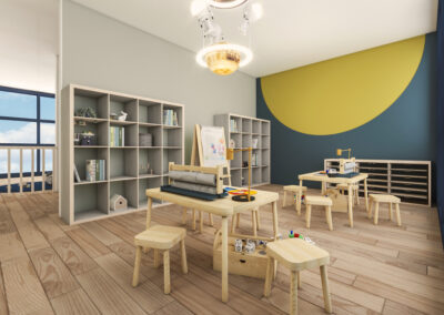Day nursery designer MK Kids Interiors-pre school messy room design ideas