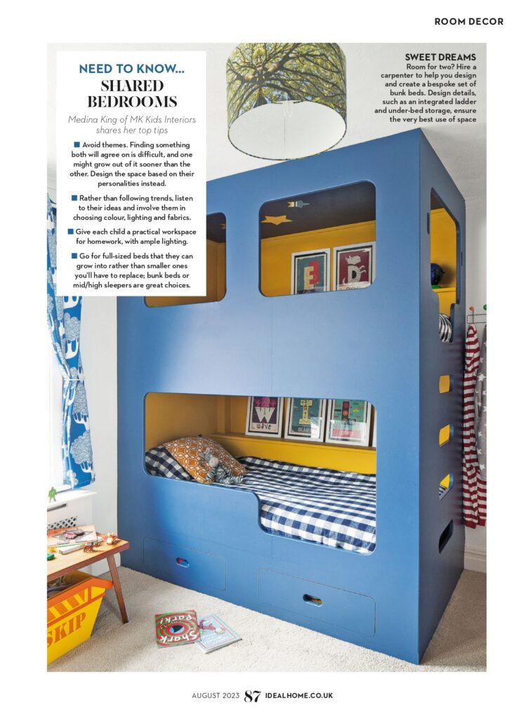 MK Kids Interiors Feature in Ideal Home August 2023 Plan The Perfect Children's Rooms 87