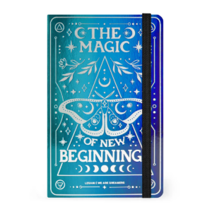 The Magic of New Beginnings Legmi A5 note book- Hyrogyliphic