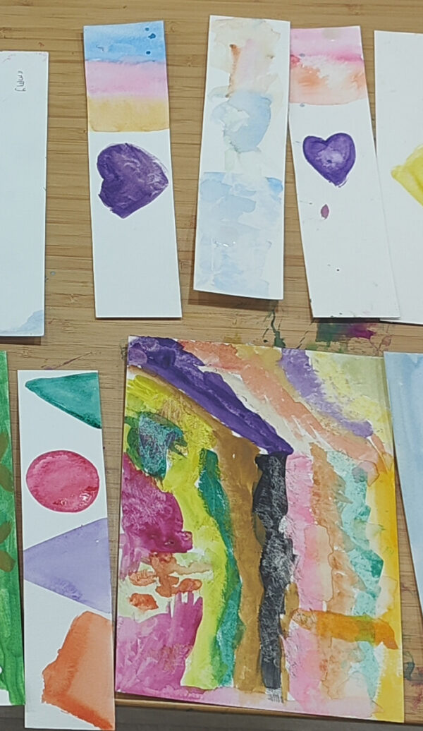 Book Mark Making Abstract Art